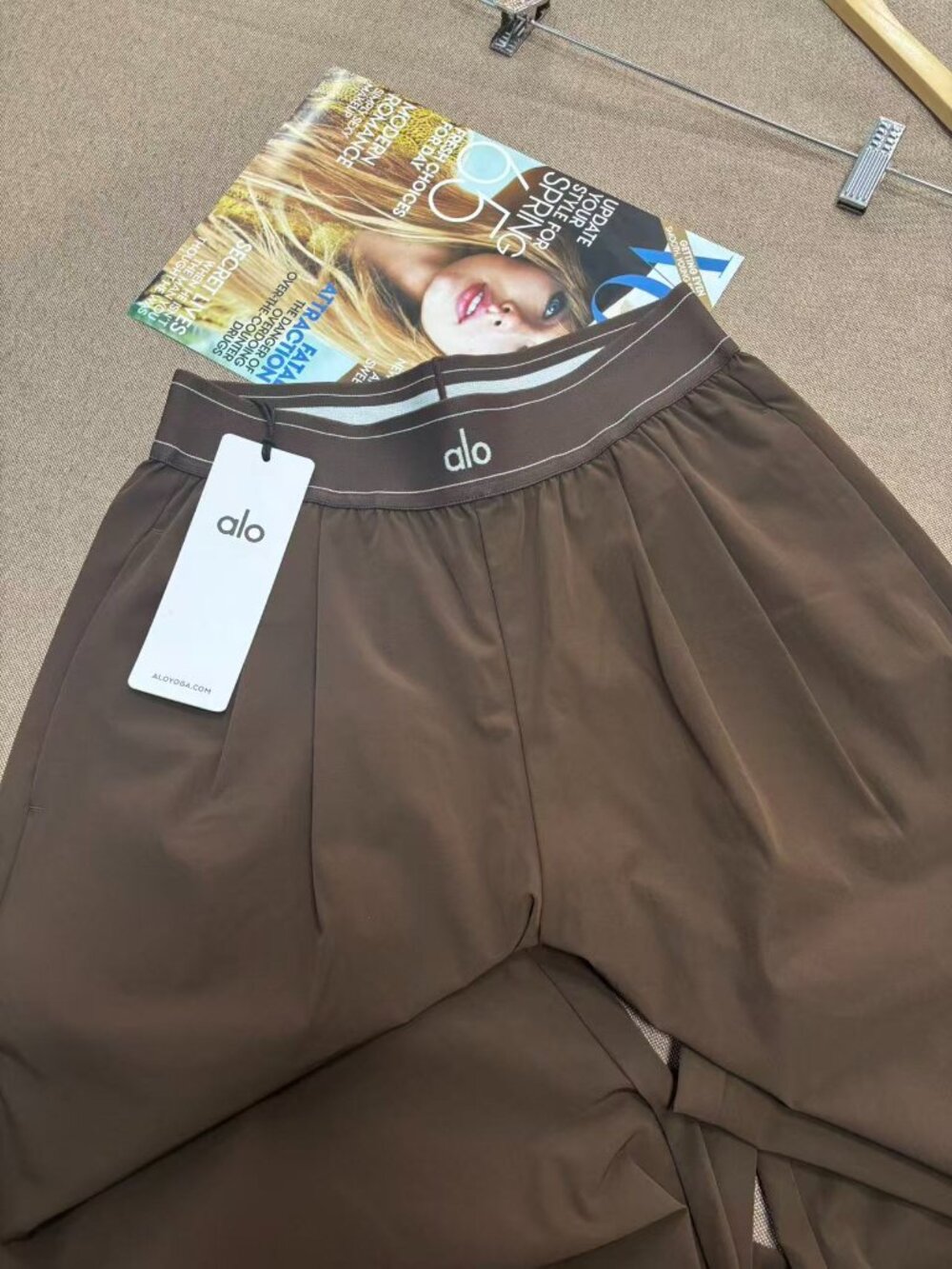 🪄Alo Yoga Suit Up Trouser Coffee Brown Regular 30-inch Inner Seam Length - Picture 7 of 9